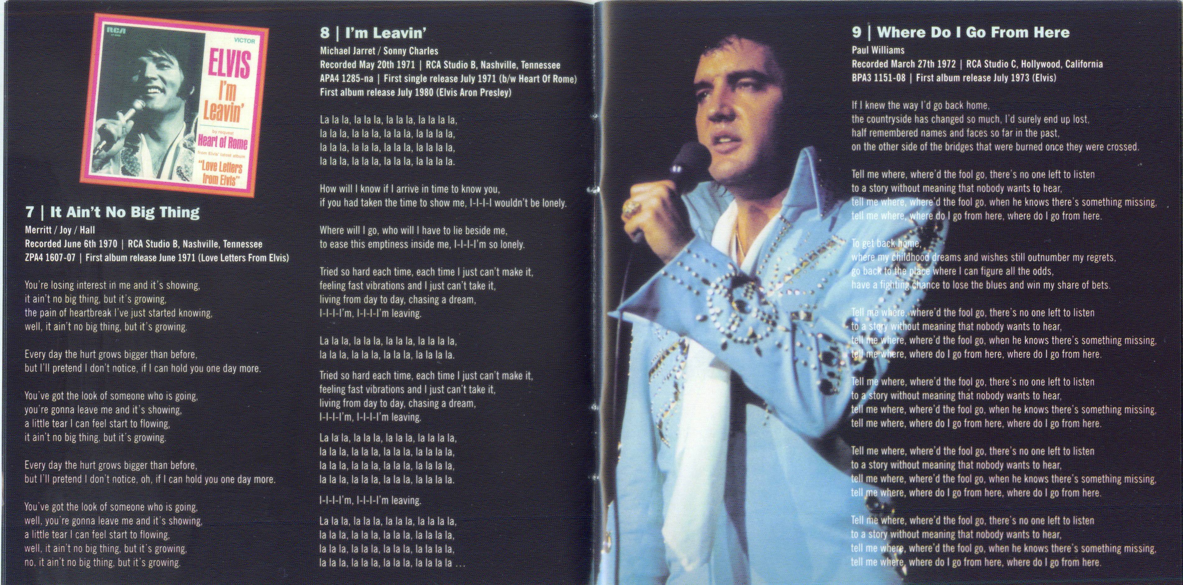 Elvis Presley The Joan Deary Tapes : Booklet 4